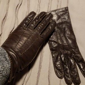 Coach leather gloves